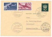 Liechtenstein: Helikopter Post nach Z&uuml;rich, Vaduz - Schmerikon SG